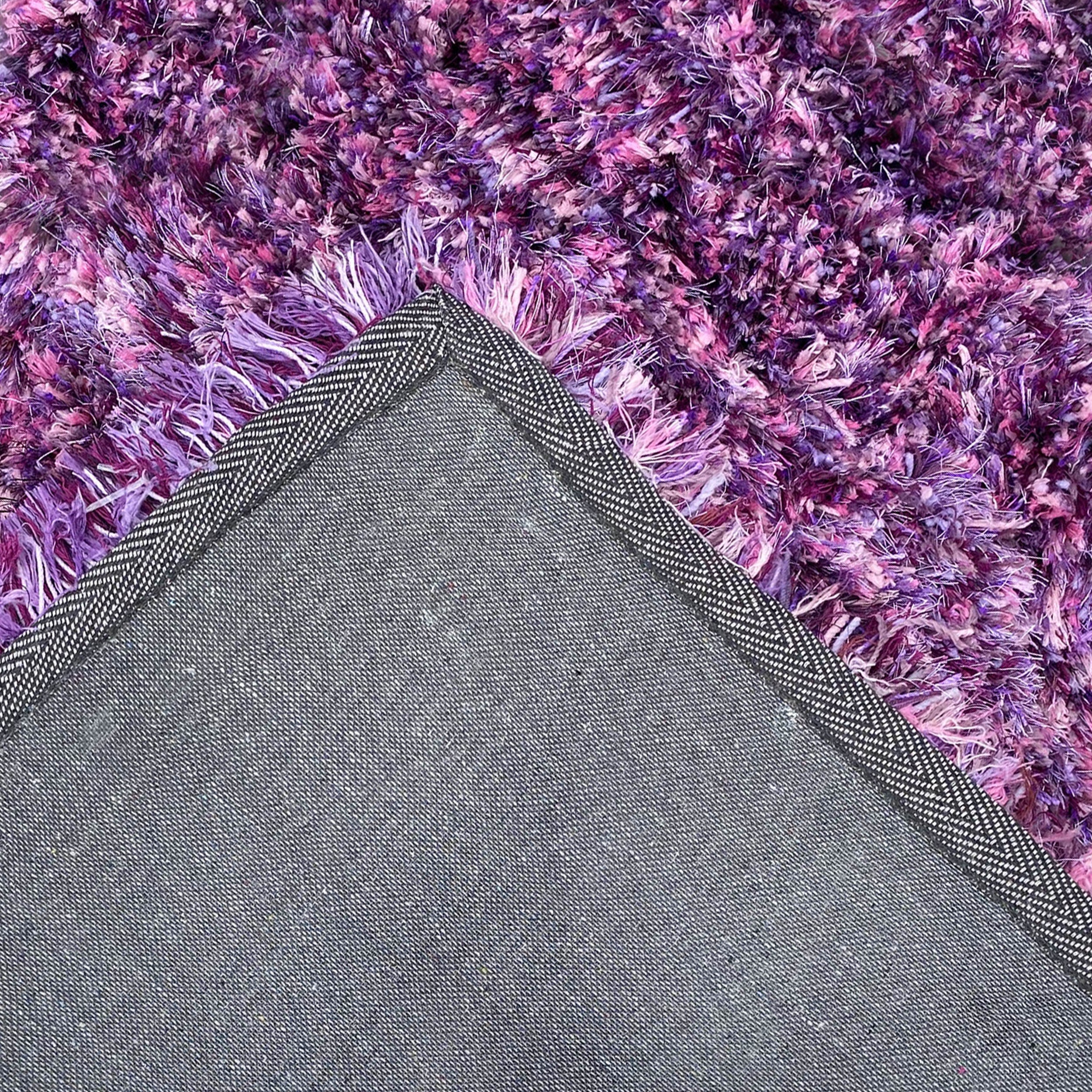 Bangkok Purple Shag Area Rug