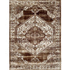 Persian Brown Faded Medallion Area Rug