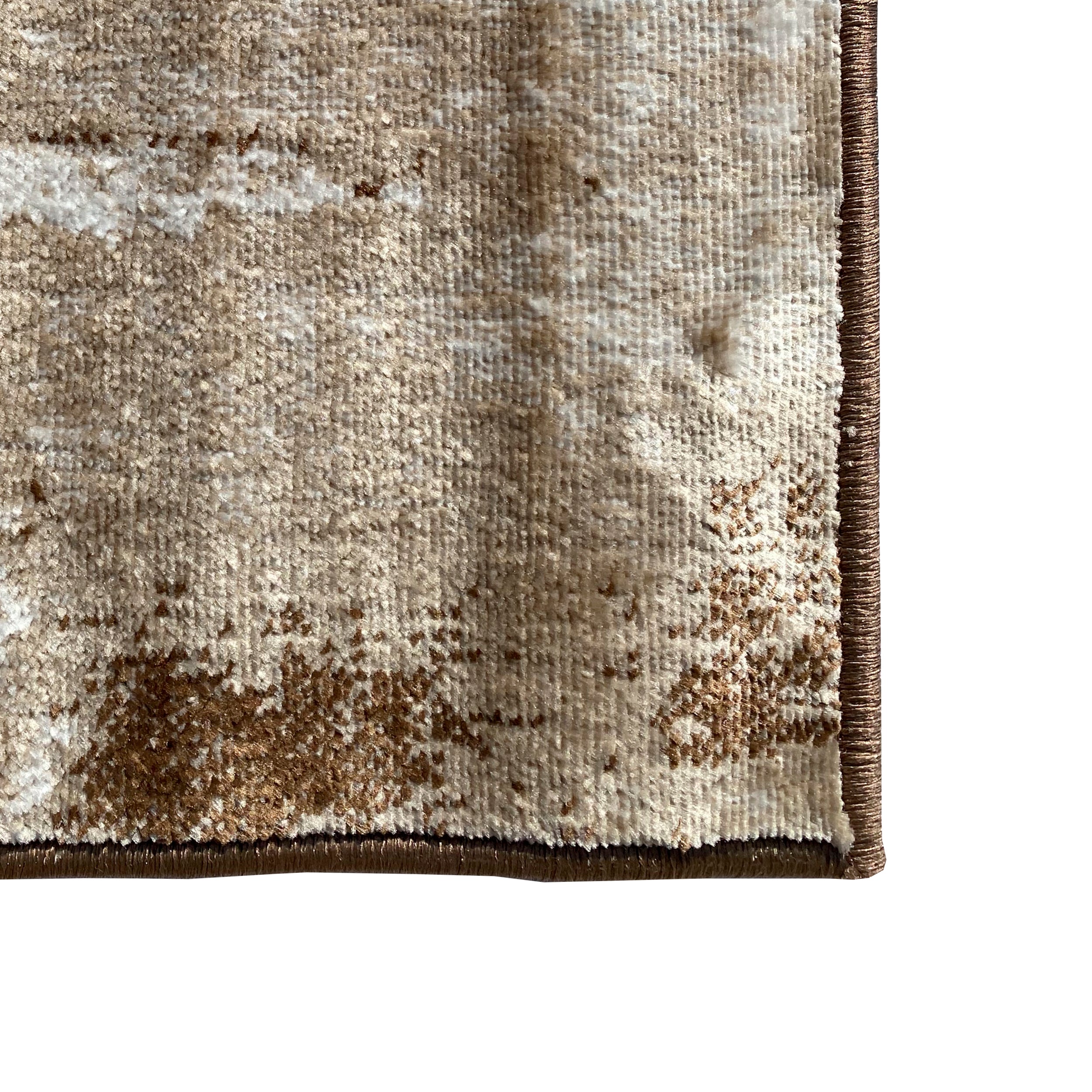 Persian Cream Brown Faded Abstract Area Rug