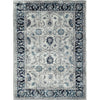 Iranian Cream Navy Blue Native Persian Area Rug