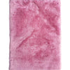 Glorious Pink Rose Solid Shag Area Rug