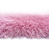 Glorious Pink Rose Solid Shag Area Rug