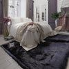 Harmony Sparkling Shag Rug Black | Laruglinens