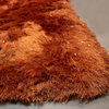 Harmony Soft Modern Shag Rug Sparkle Orange