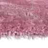 Romance Pink Solid Shag Area Rug