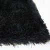 Romance Collection Shag Rug Black