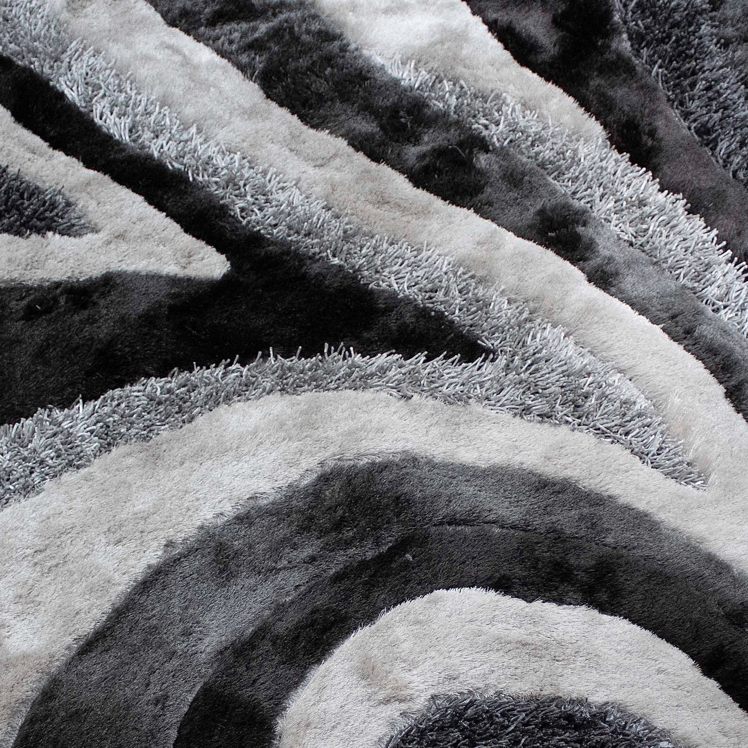 Signature Designers Gray Shag Area Rug