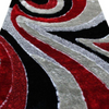 Signature Designers Red And Black Shag Area Rug