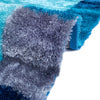 Optima Turquoise And Blue Shag Area Rug