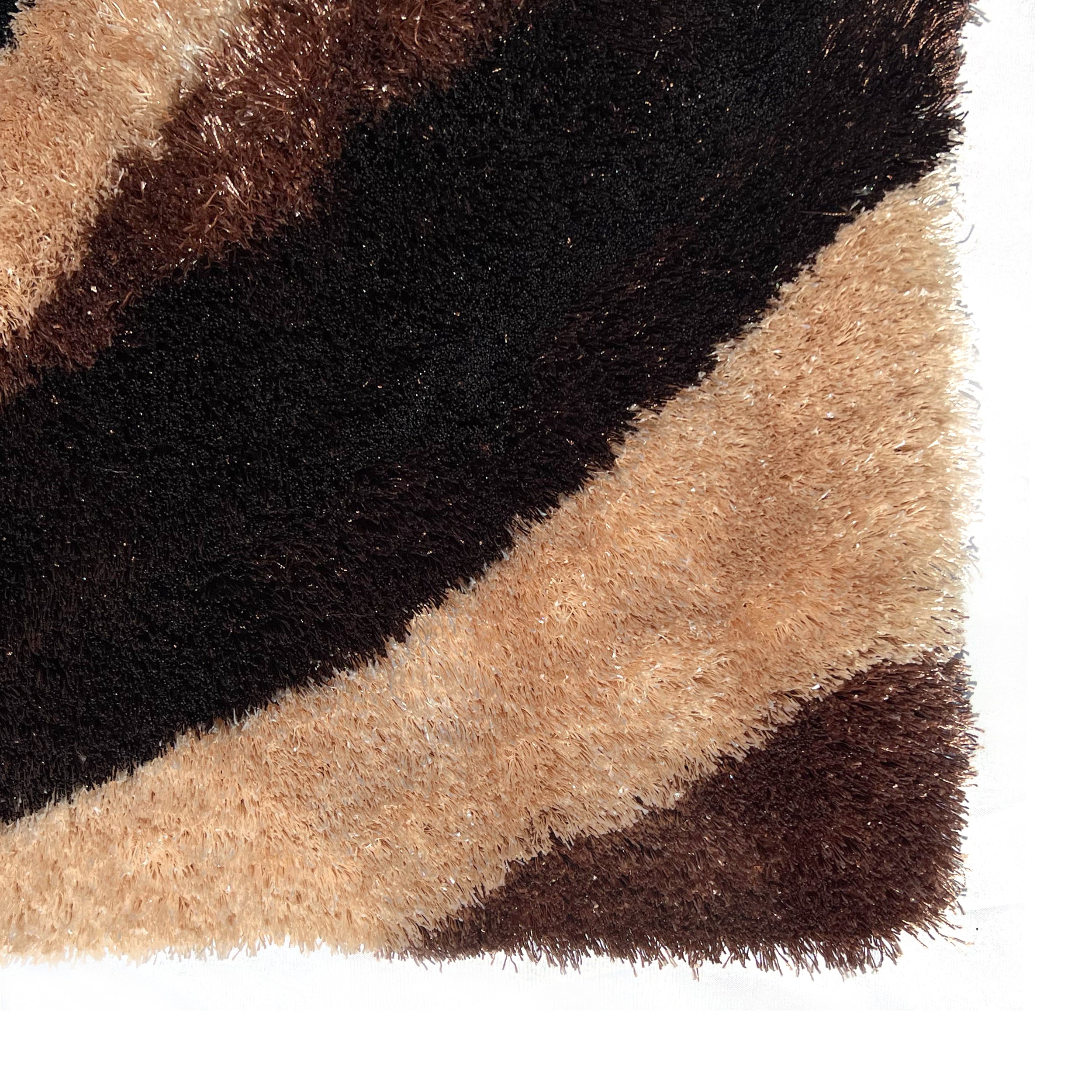 Optima Echo Brown Shag Area Rug